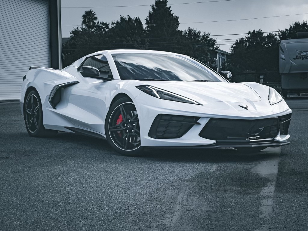 ceramic coating on corvette in Lutz, FL