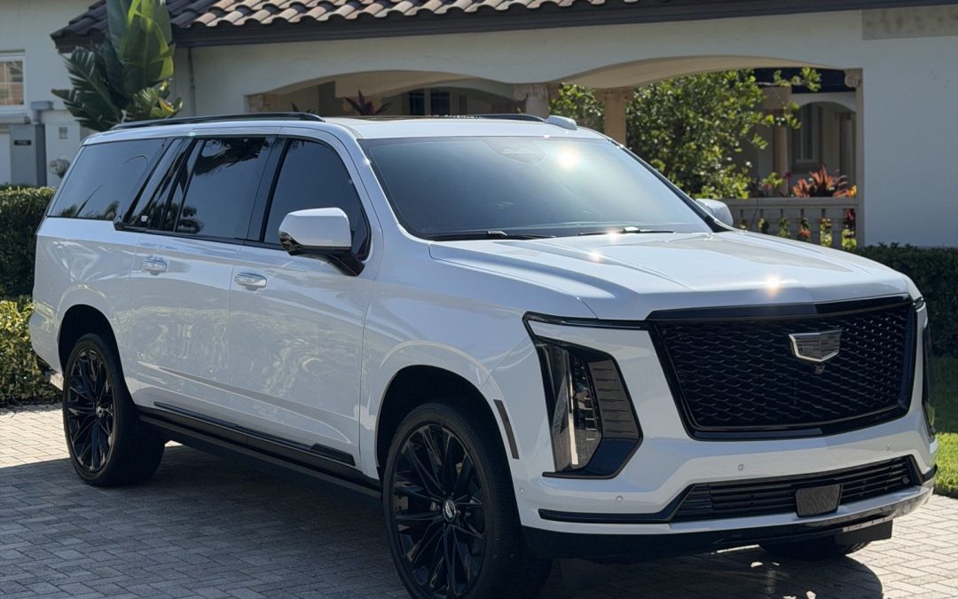 White Cadillac Escalade